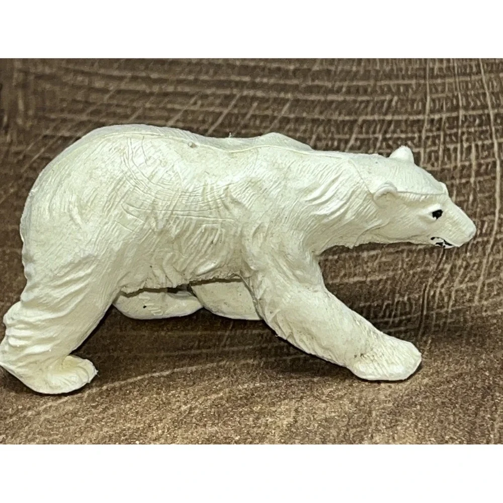 England BRITAINS LTD VINTAGE 1970s ZOO‎ ANIMAL FIGURE POLAR BEAR Plastic